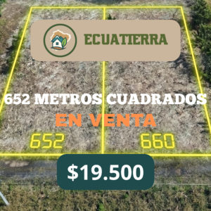 Lote de 652 m²
